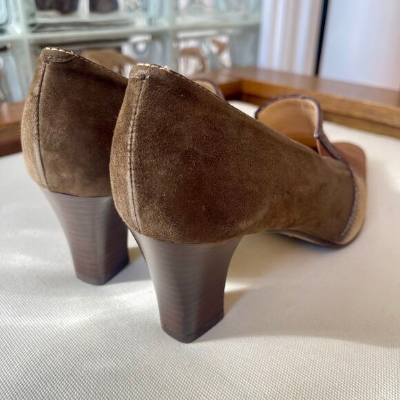 Chiara Colini Made in Italy Suede Patchwork Heels 9 - Picture 4 of 10
